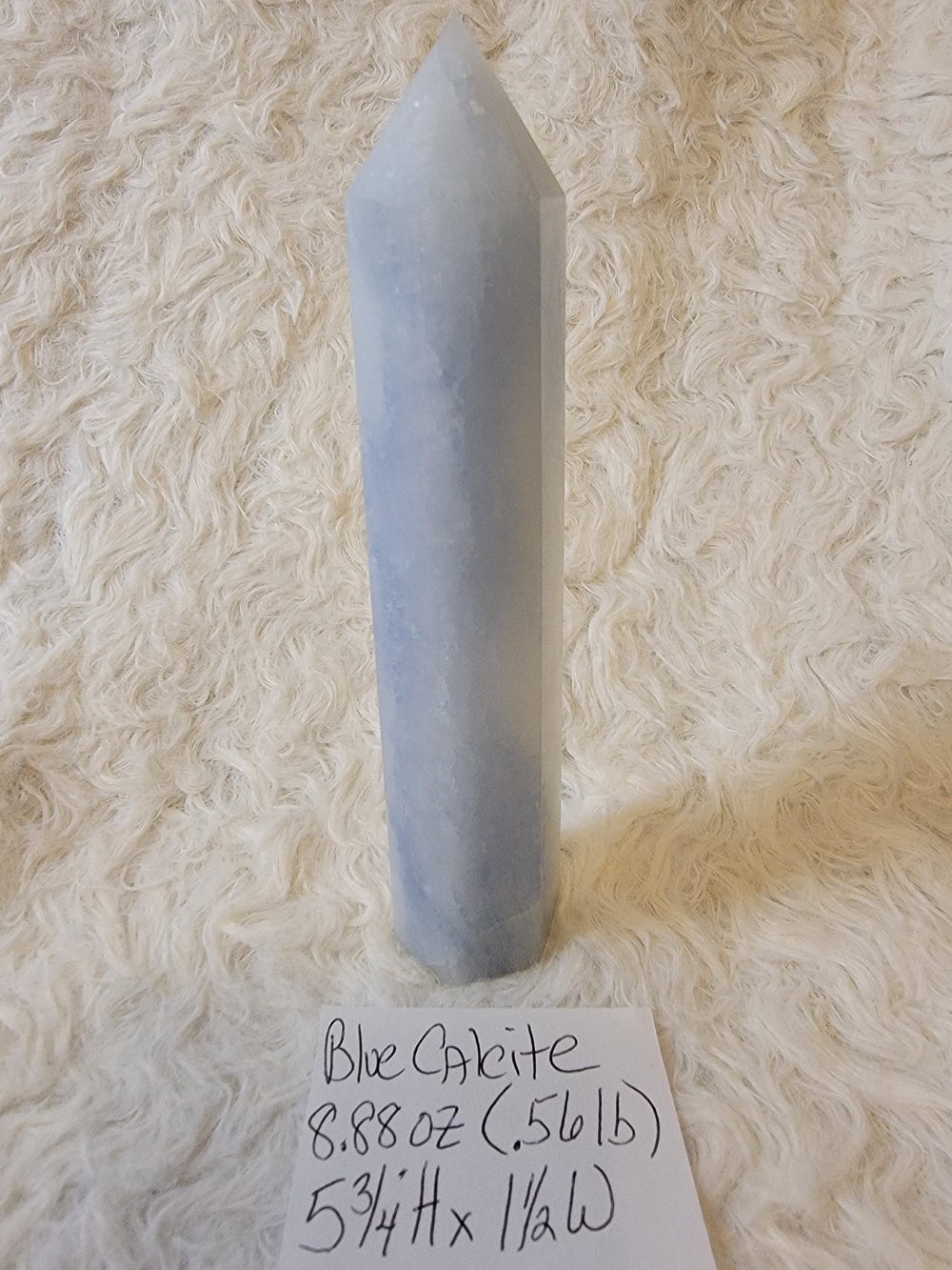 Blue Calcite Tower